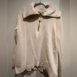 Michael Kors White Ribbed Sweater